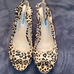 Steve Madden leopard wedge